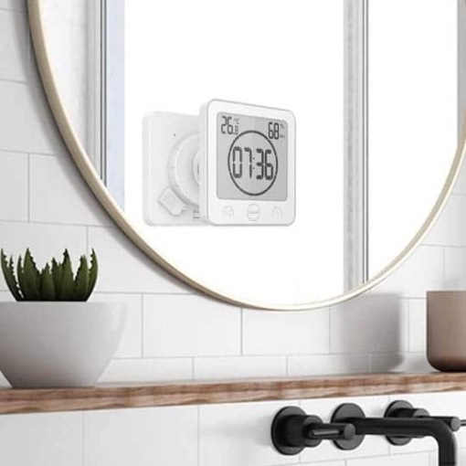 Eco Douche timer met thermometer en vochtigheid meter - BALDR