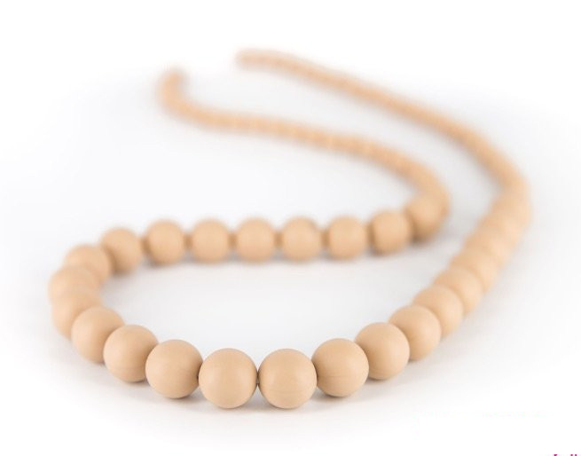 bijtketting lollipops beige