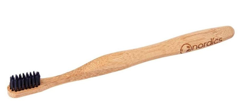 Nordics tandenborstel Bamboe Houtskool 23 cm