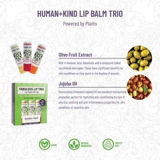 Human+Kind Fabulous Lip Trio